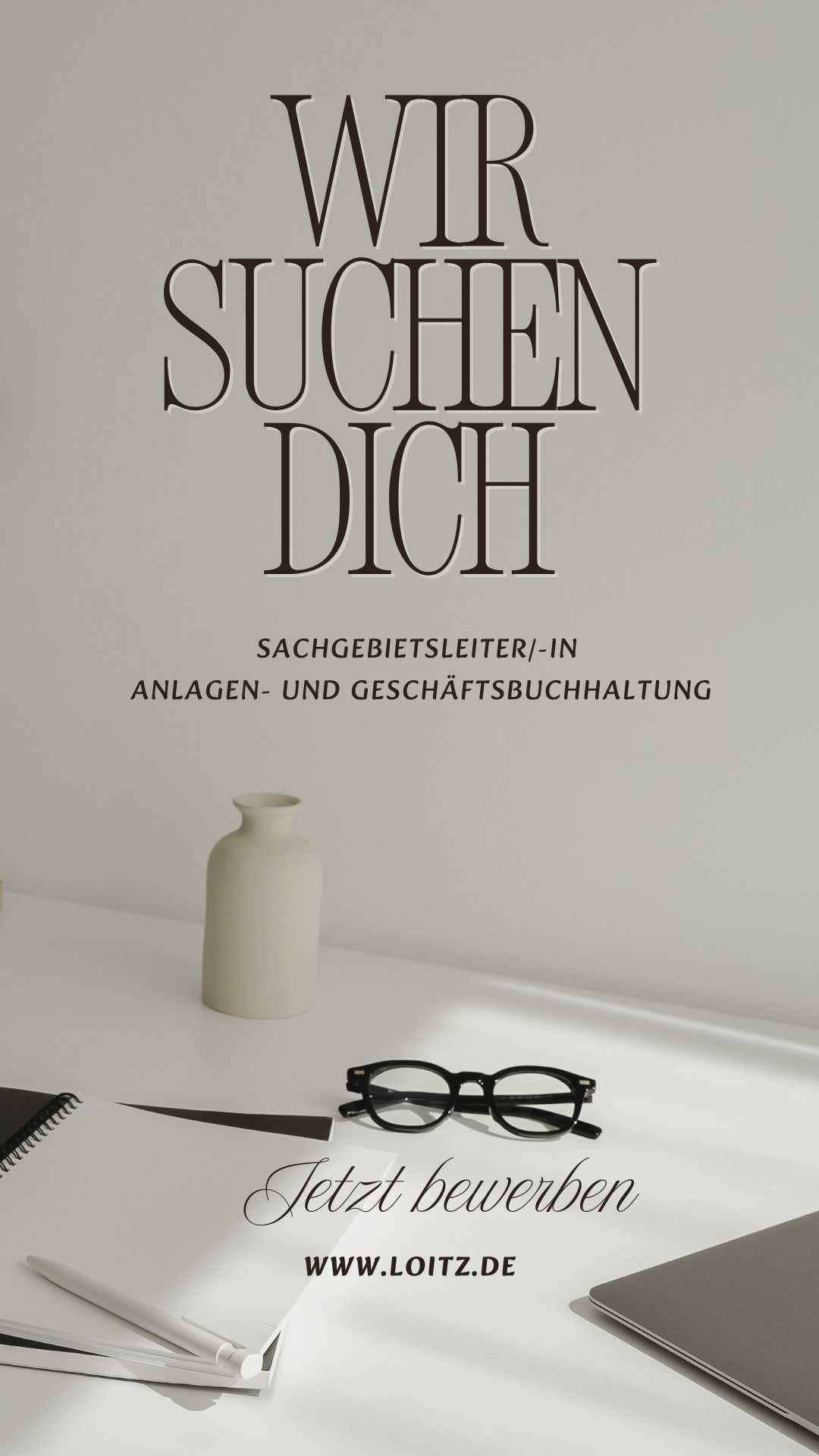 Grau Beige Modern Professionell Job Stellenanzeige Instagram Story - 1 Grau Beige Modern Professionell Job Stellenanzeige Instagram Story - 1